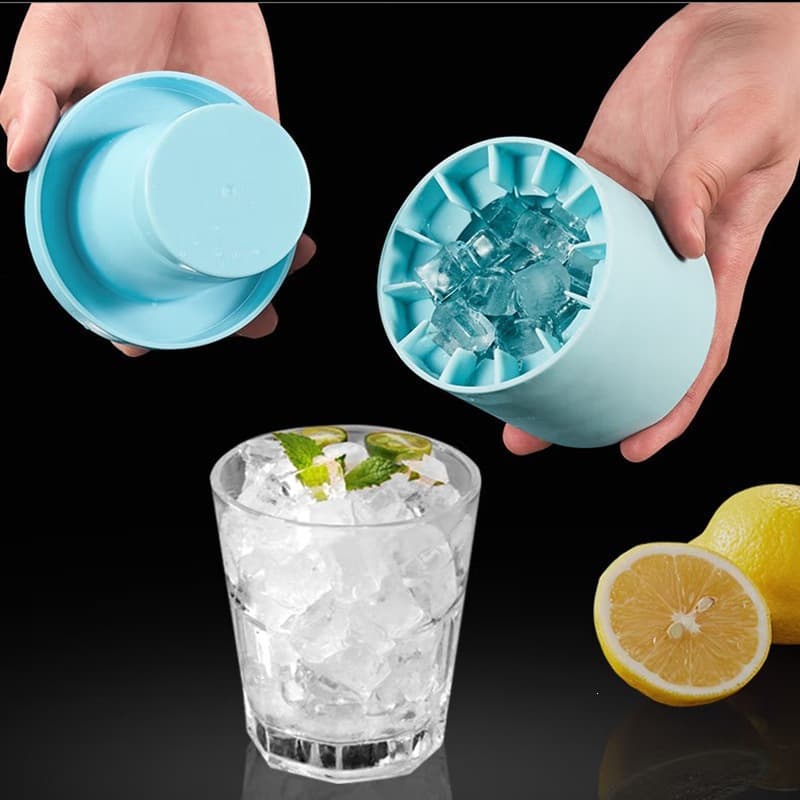 Ice Cube Mold Silicone Ice Tray Cylindrical Ice Maker for Home Wholesale Ice Cube Box