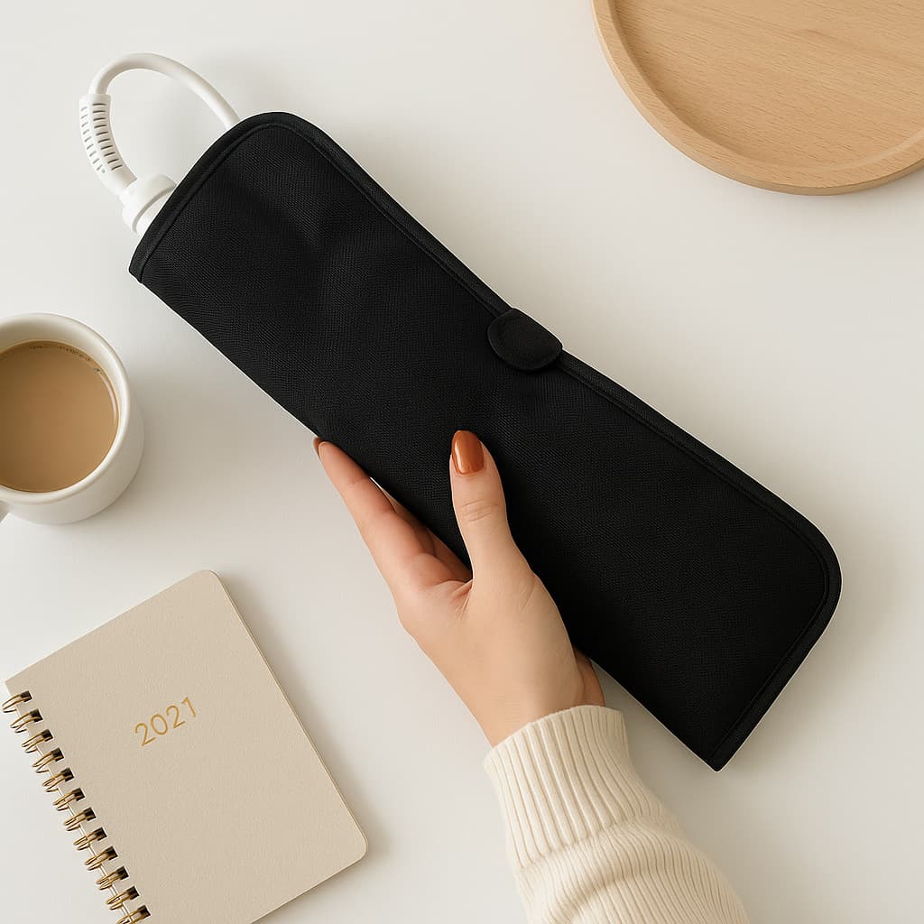 Ready Stock Curling Iron Heat-resistant Storage Bag, High-temperature Protection Sleeve, Travel Portable Insulated Case