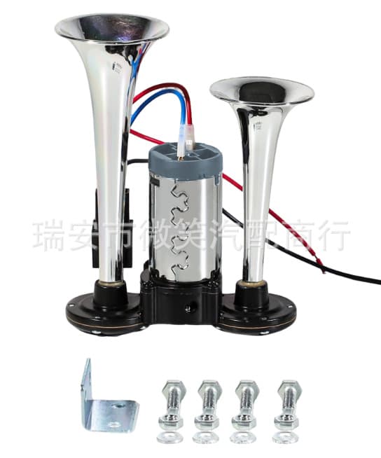 Integrated Electric Air Horn 12V 24V Super Loud 135dB Universal for Cars, Trucks, and Motorcycles