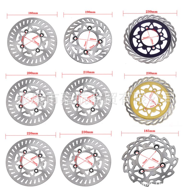 Off-road Motorcycle Accessories Crf Xr50cc-160cc Front Rear Brake Disc 180/230mm Motorbike Brakes