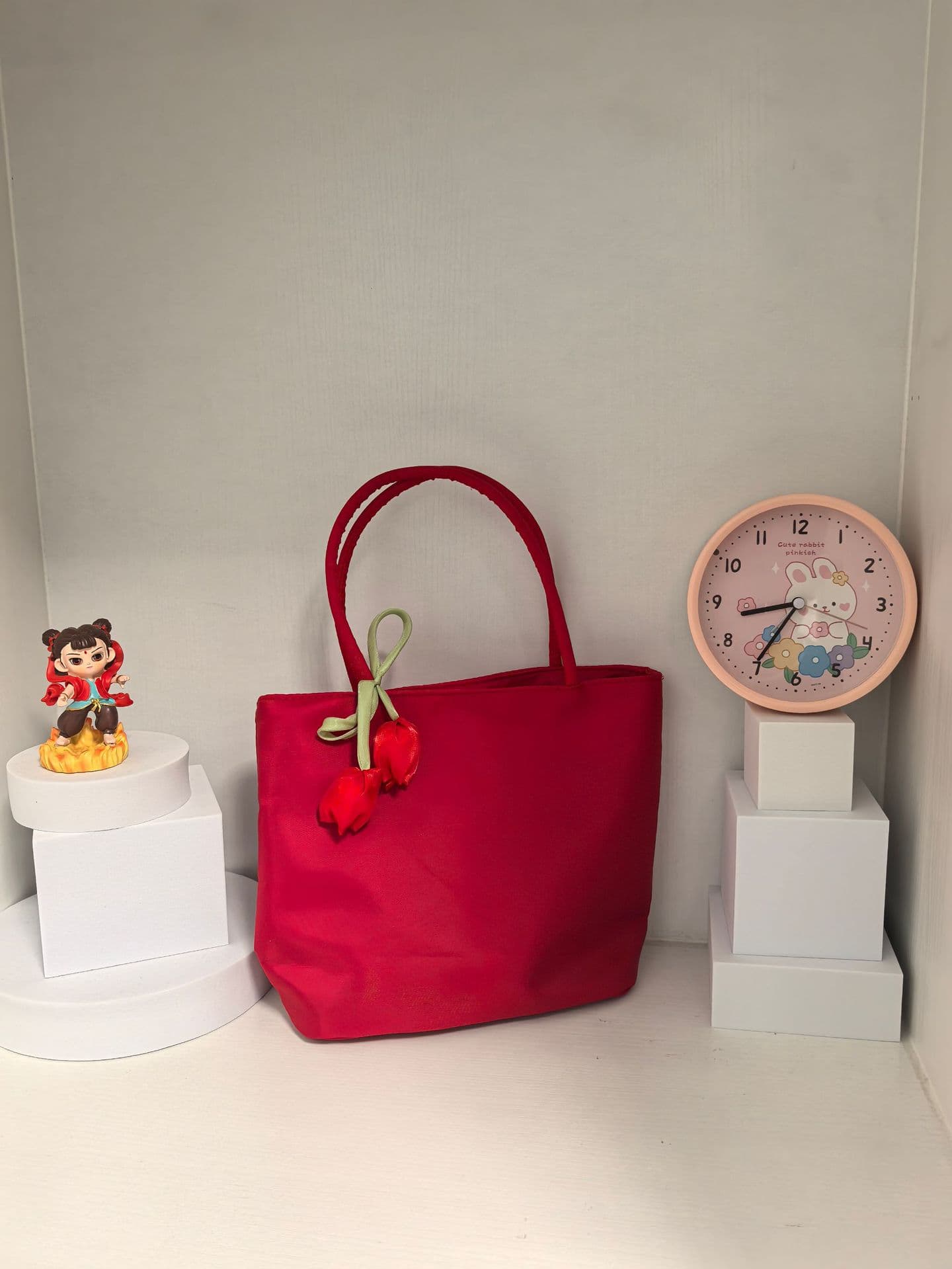 Small and Large Korean Style Nylon Bag Wedding Favor Gift Handbag Embroidered Bucket Bag Single and Double Tote Bag
