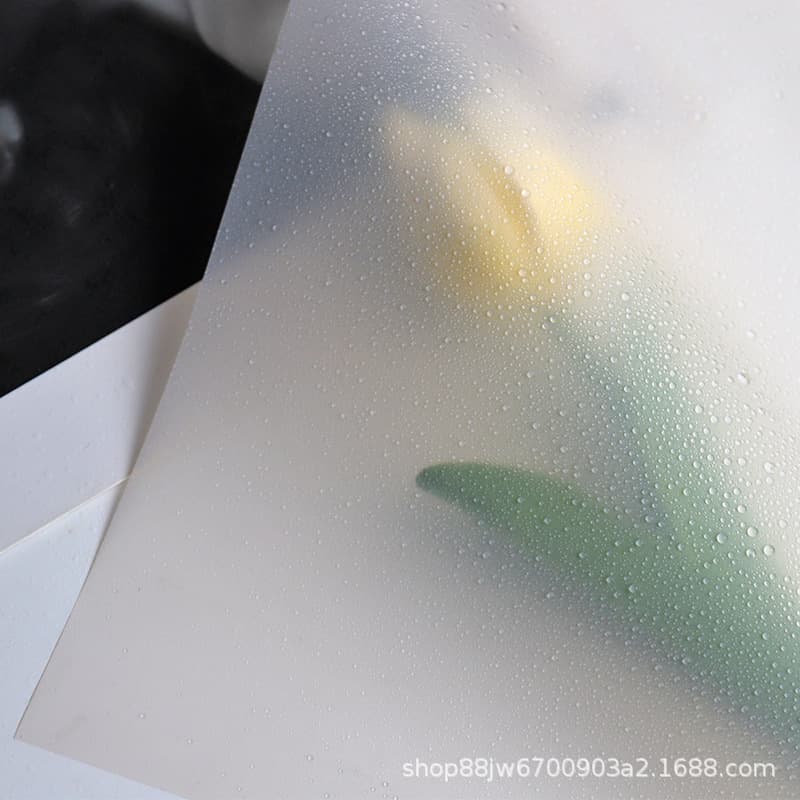 Matte Korean Paper Solid Color Waterproof Floral Wrapping Paper for Bouquets Semi-Transparent Flower Packaging Wholesale
