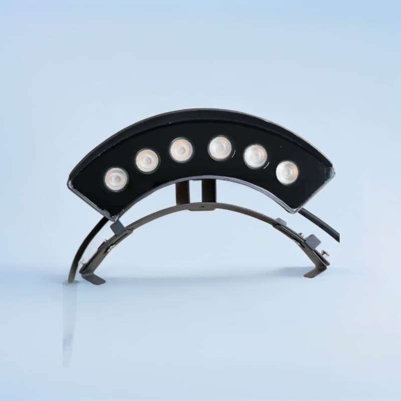 2025 Huichang Lighting factory direct thick material tile lights 6W low voltage 24V waterproof corrugated lights, tile hook moon lights