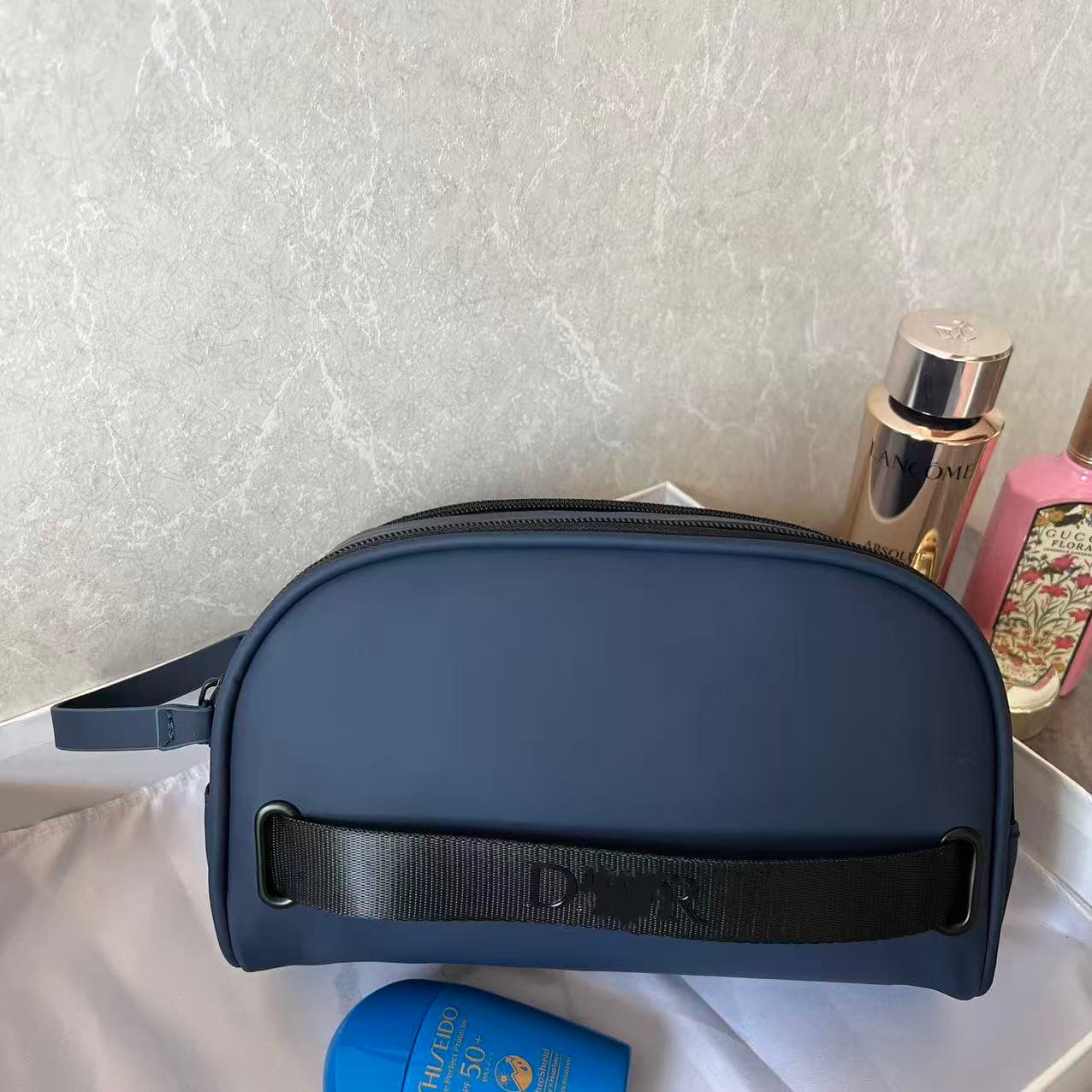 Oxford Cloth Crossbody Bag Travel Storage Bag British Green High Quality Real Shot Portable Cosmetic Bag Portable Storage Bag