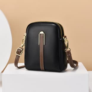 Women's Phone Bag 2026 Summer New Mini Bag Fashion Vertical Soft Leather Single Shoulder Crossbody Bag Coin Purse