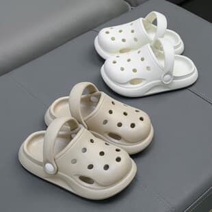 EVA Children's Closed-Toe Slippers Indoor Anti-Slip Toddler Crocs Summer Baby Beach Sandals