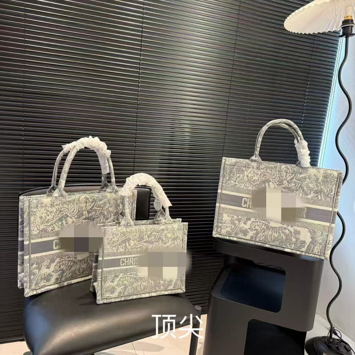 Multiple Patterns Monogram Book Tote Embossed Embroidered Tote Bag Large Capacity Handbag Shopping Bag Medium Small