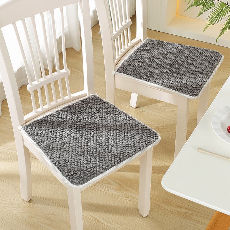 Thick plush chair cushion, soft seat cushion for office computers, dining table, all seasons, non-slip trapezoidal chair cushion
