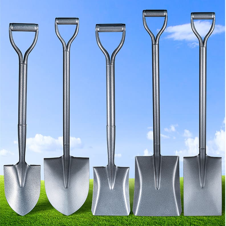 Pointed Shovel Manganese Steel Garden Shovel Tool Iron Shovel Loosening Digging Soil Outdoor Planting Flowers Vegetables Trees Planting Steel Shovel Spade Beachcombing Car Mounted