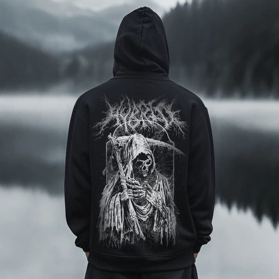 Cross-border DTC Digital Print Unisex Couple Hooded Trendy Sweatshirt Autumn Halloween Casual Top