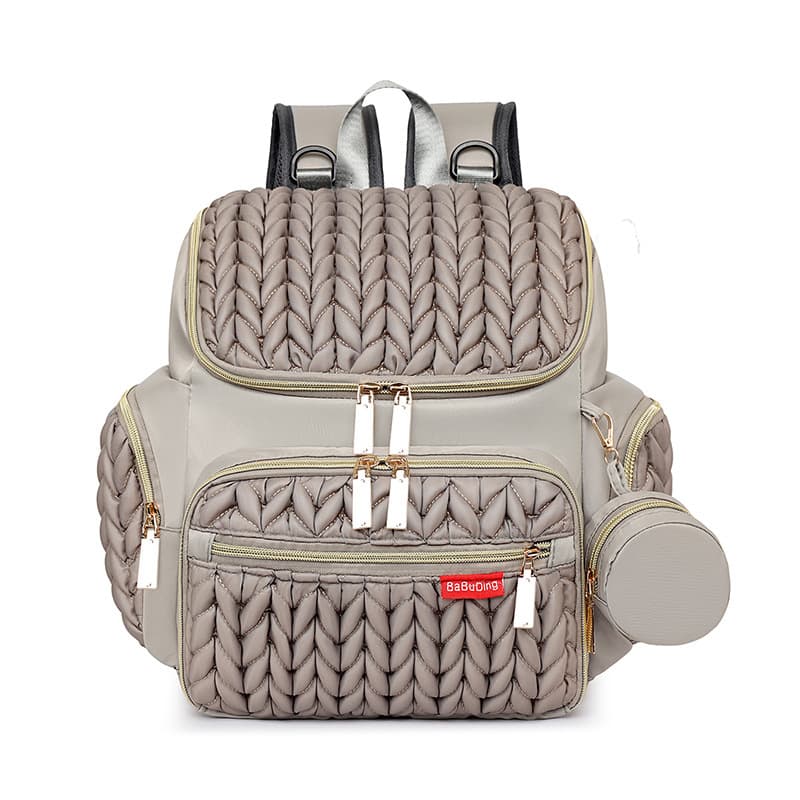 New Style Cross-Border Mom Bag Multifunctional Baby Diaper Bag Lightweight Fashionable Backpack Large Capacity
