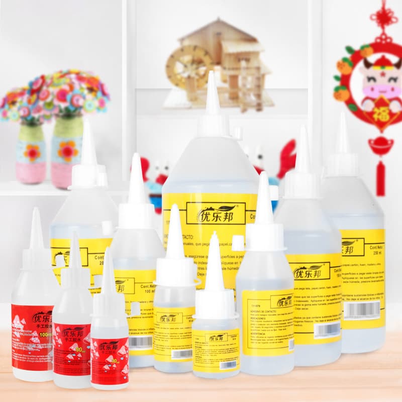 Handmade DIY Alcohol Glue Non-Woven 30ml Alcohol Glue Colorless Transparent Soft Glue Hemp Rope Button Painting Alcohol Glue