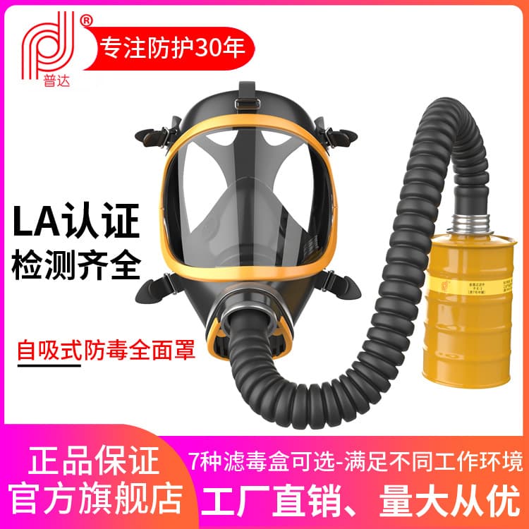 Puda MJ-4002 Full Face Respirator for Painting, Upgraded Protection Against Hydrogen Sulfide and Carbon Monoxide