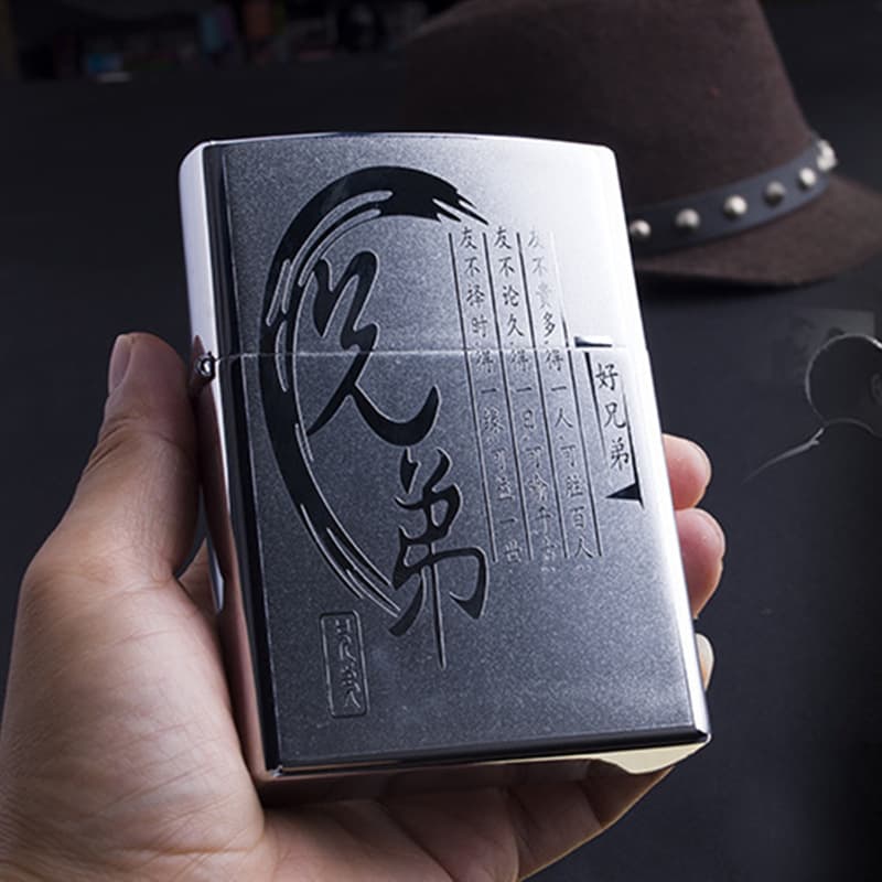11cm Medium-Sized Kerosene Lighters, Creative Metal Design, Customizable with Advertising Logo, Large Lighters, Wholesale from Manufacturer