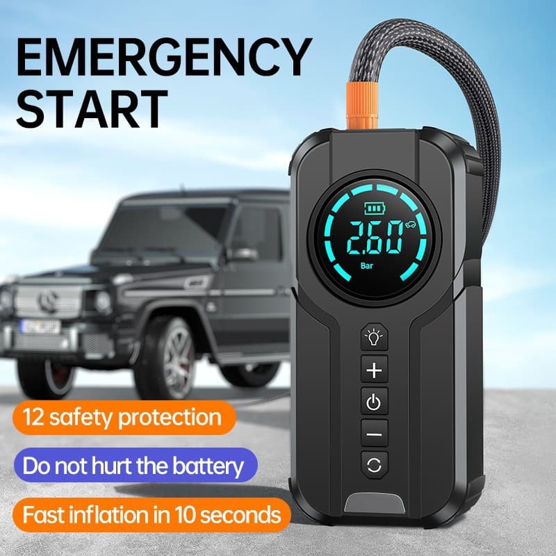 Cross-border New Jump Starter Car Emergency Start Air Pump Combo Multifunctional Portable Battery Booster Starter