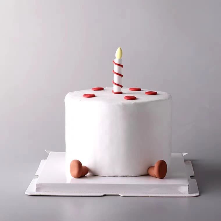 Copyright soft clay cake decoration spiral thread candle ornaments small feet baking plug-in dolls