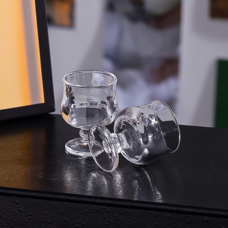 Wholesale engraved spirit glass white wine glass sunflower butterfly diamond white wine glass one cup KTV bar hotel