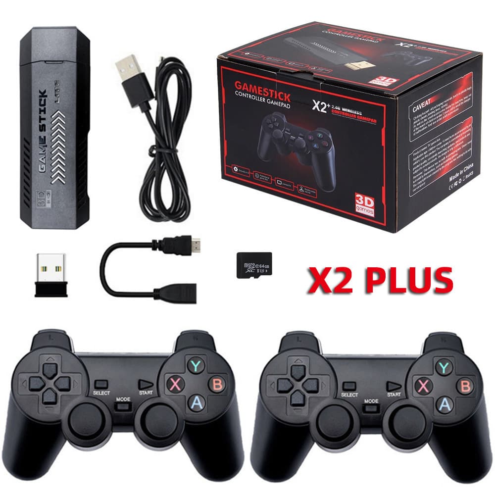 [Factory Direct] X2 PLUS Home Game Console, High Definition 2.4G Wireless Retro PSP TV Game Console