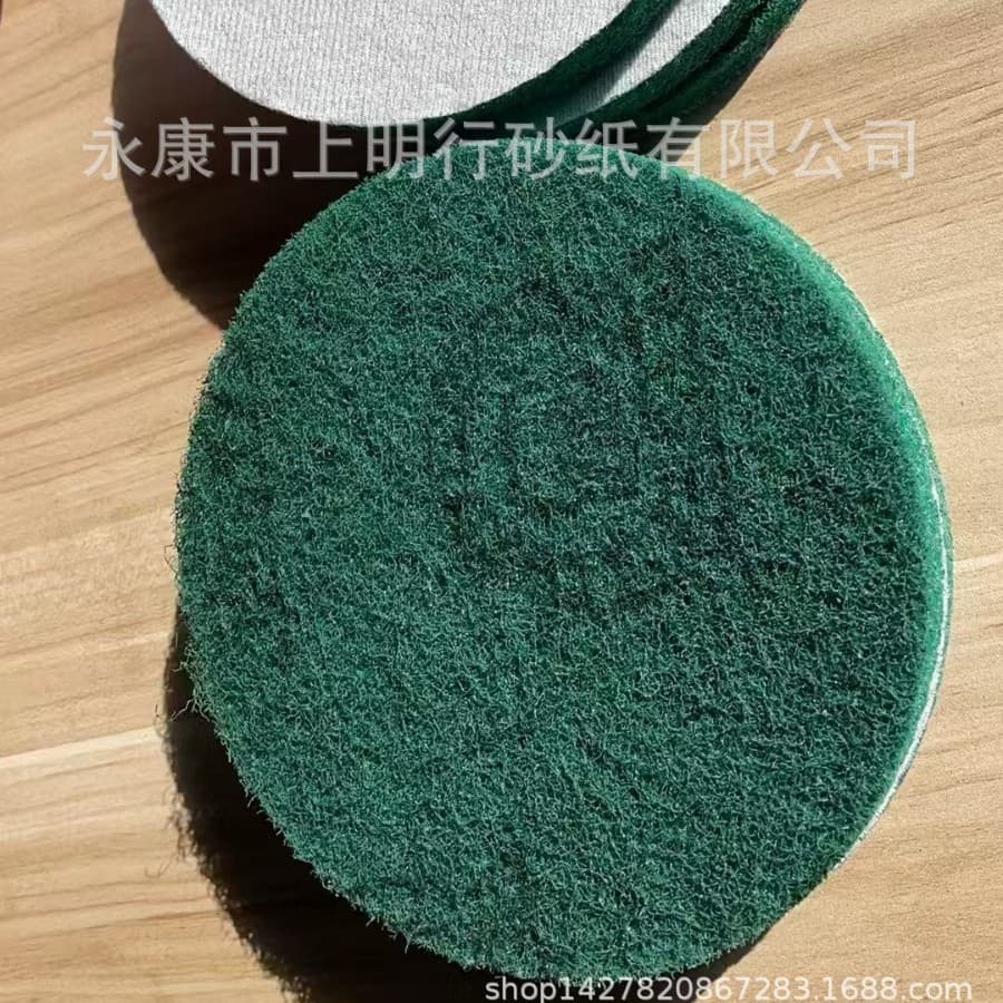 5-inch Flocked Round Industrial Scouring Pad, Polishing and Lapping Flannel Disc, Pneumatic Grinding Disc, Angle Grinder Disc