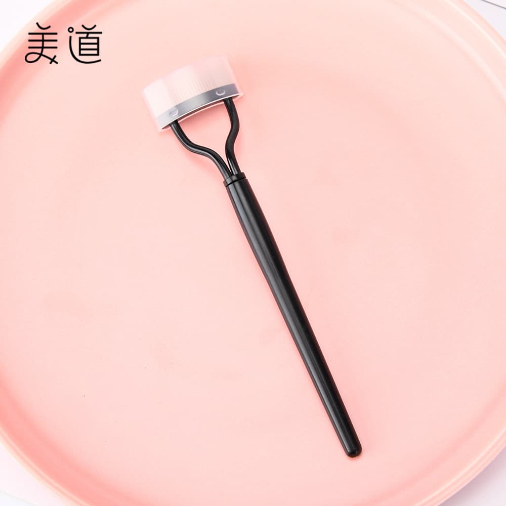 Medo ABS Black Lotus Root Powder Color Steel Needle Eyebrow Comb Folding Open Fly Leg False Eyelash Eyebrow Comb Stainless Steel Eyelash Comb
