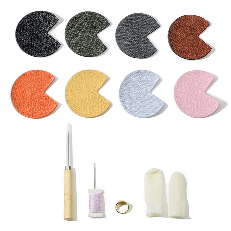 D-66 DIY Patchwork Corner Protector Leather Bag Repair Accessories Head Layer Leather 7cm Auxiliary Material Bag Parts
