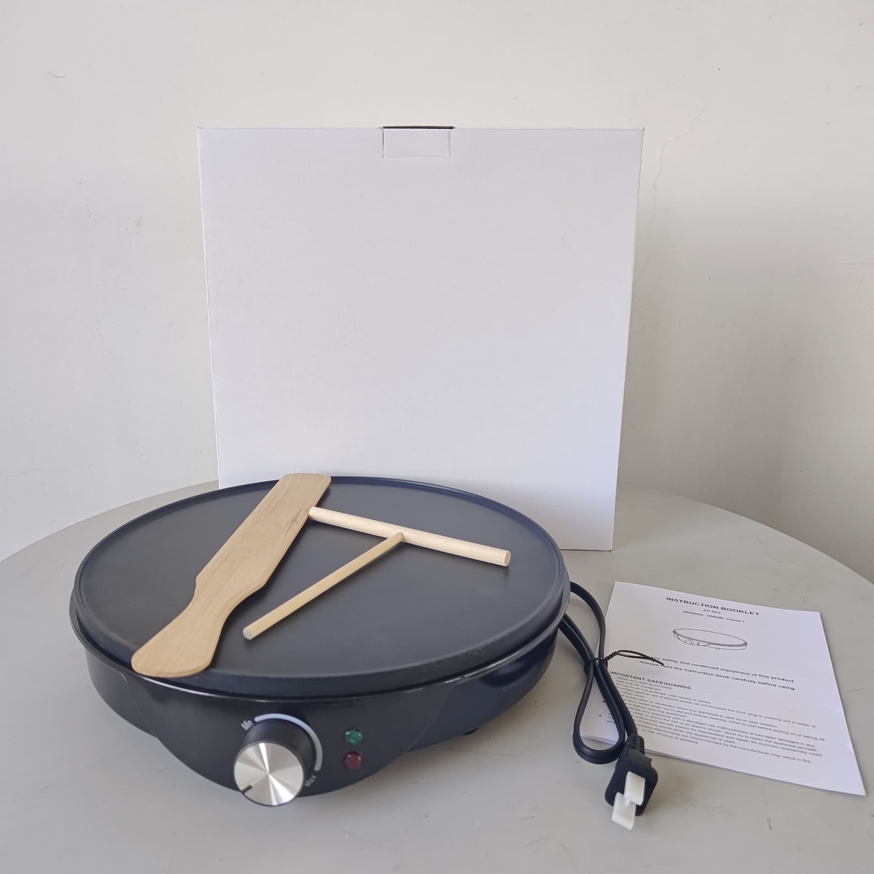 Zy-502 Model 30cm 12 Inch Large Baking Tray Pancake Machine Crepe Maker Specialized For Trade Cross-border Regulation Regulation