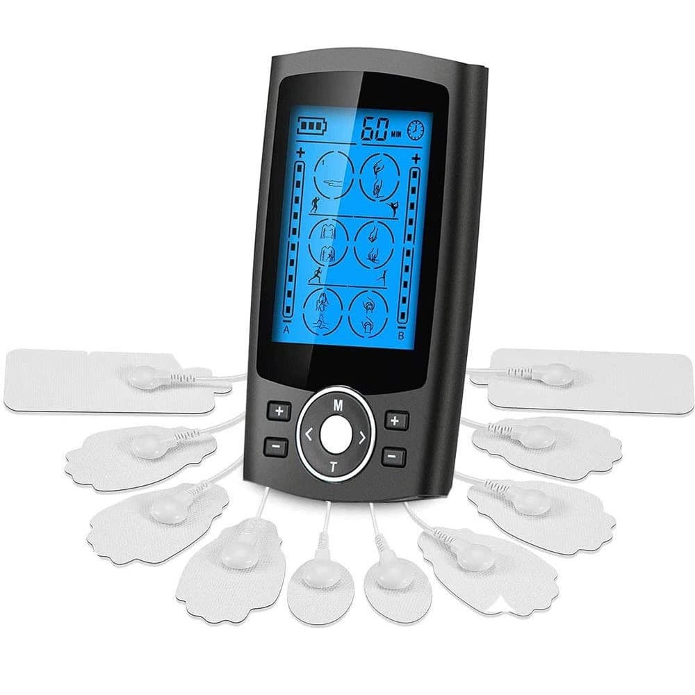36 Modes TENS Muscle Electric Stimulation Acupoint Therapy AB Channel Shoulder Neck Massage EMS Pulse Massager Portable Charging
