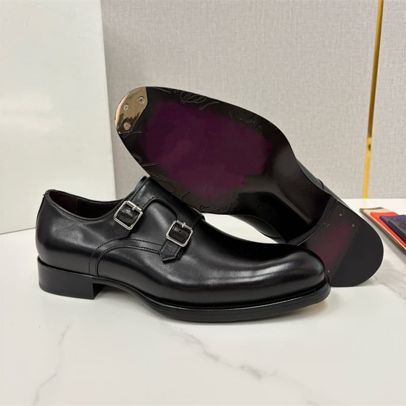 European Trend Genuine Leather Business Formal Leather Shoes, Men's Slip-On High-End Leather Sole Loafers, Suit Shoes, Round Toe