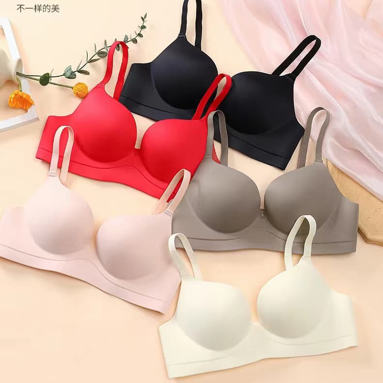 Cross-Border Hot-Selling Women's Bra, Small Bust Enhancing Push-Up One-Piece Lift Seamless Wire-Free Back Beauty Bra
