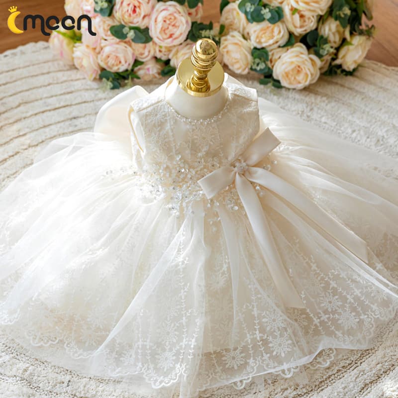 New Children's Birthday Party Dress Elegant Catwalk Host Flower Girl Wedding Little Girl Princess Dress Summer