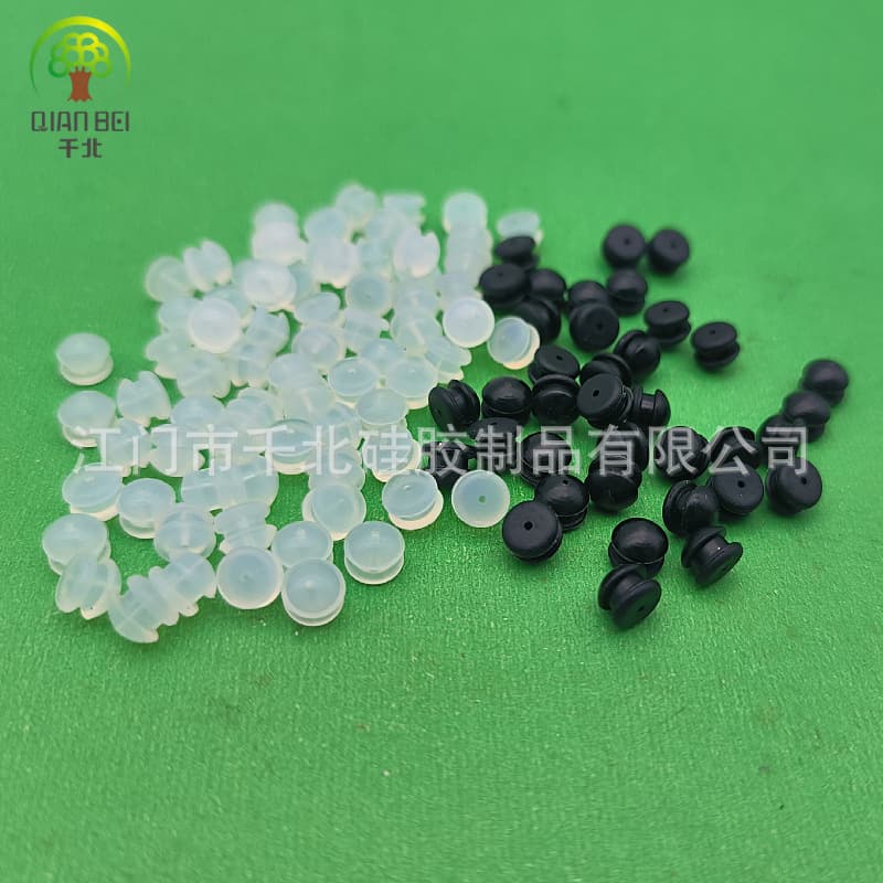 Direct from manufacturer, silicone adjustment clasps for bracelets and necklaces, positioning beads, export-ready pure silicone with Korean-style grooves