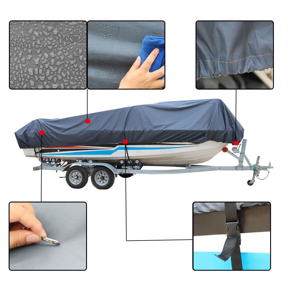 Factory Direct Waterproof Boat Cover, Yacht Cover, V-Shape Trailerable Boat Cover Dust Cover Factory Wholesale