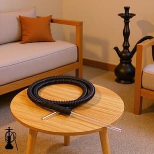 Cross-Border Multi-Color Retractable Arabic Hookah Hose Food-Grade Plastic Hookah Hose Disposable Hookah Accessories