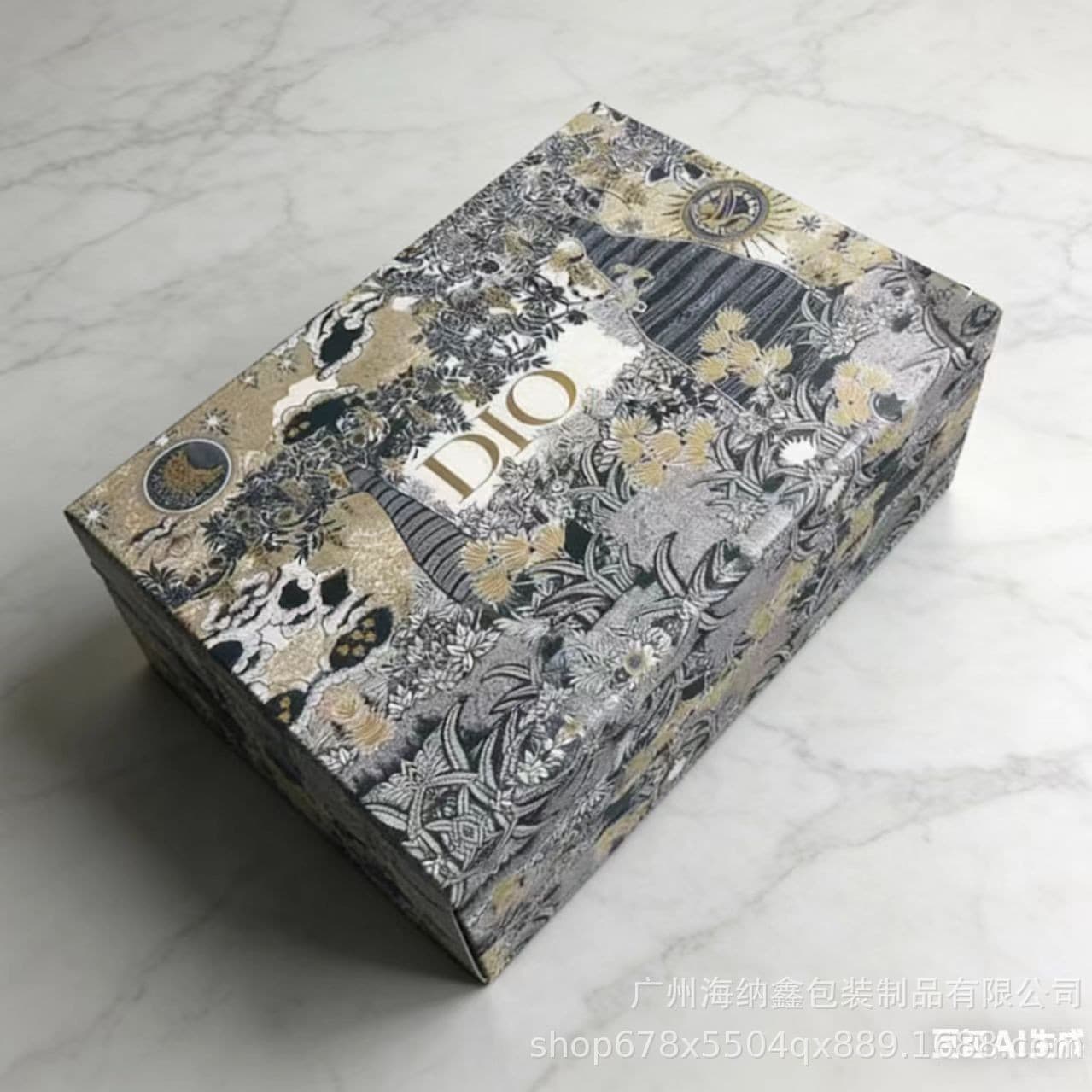 Premium Folding Gift Box Di*or Custom LOGO Packaging Box In Stock High-Quality Magnetic Closure Folding Box Boutique Synchronization