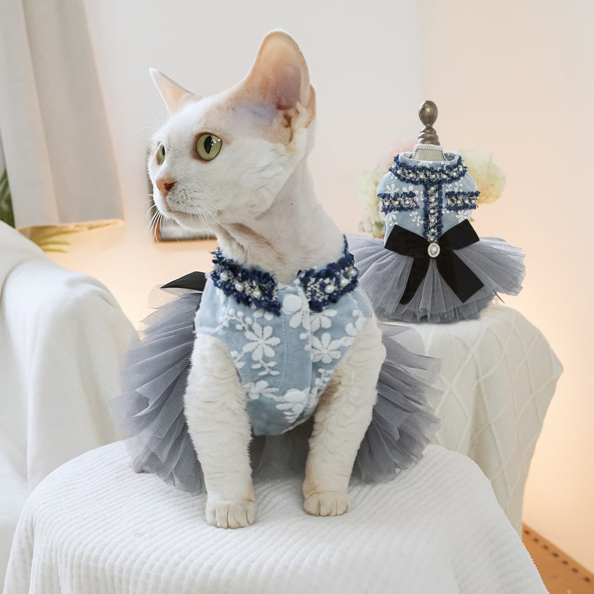 Pet Wedding Dress Collection for Dogs and Cats, Princess Wedding Gowns for Teddy, Bichon, Schnauzer