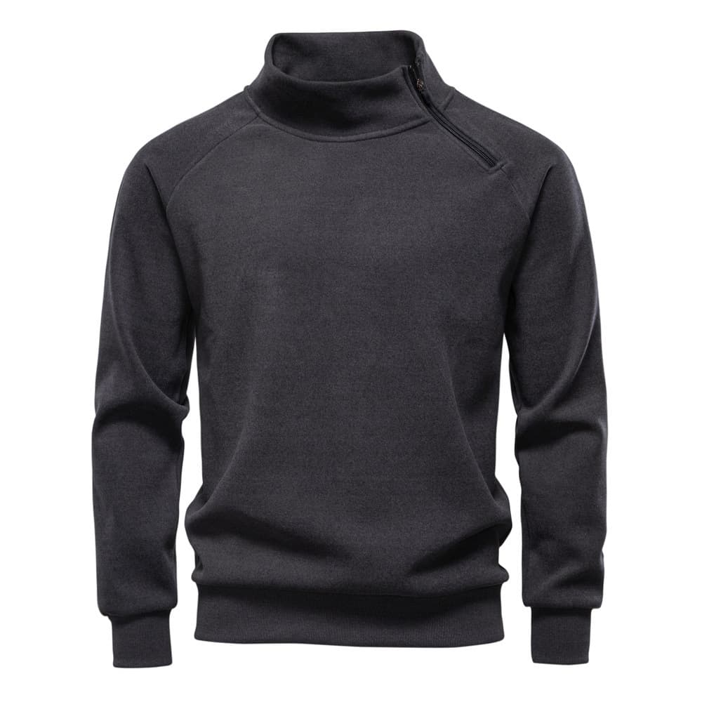 2025 New Cross-border Autumn Winter Heavyweight Sweatshirt Men's Simple Casual Loose Long Sleeve T-shirt Men's Sweatshirt