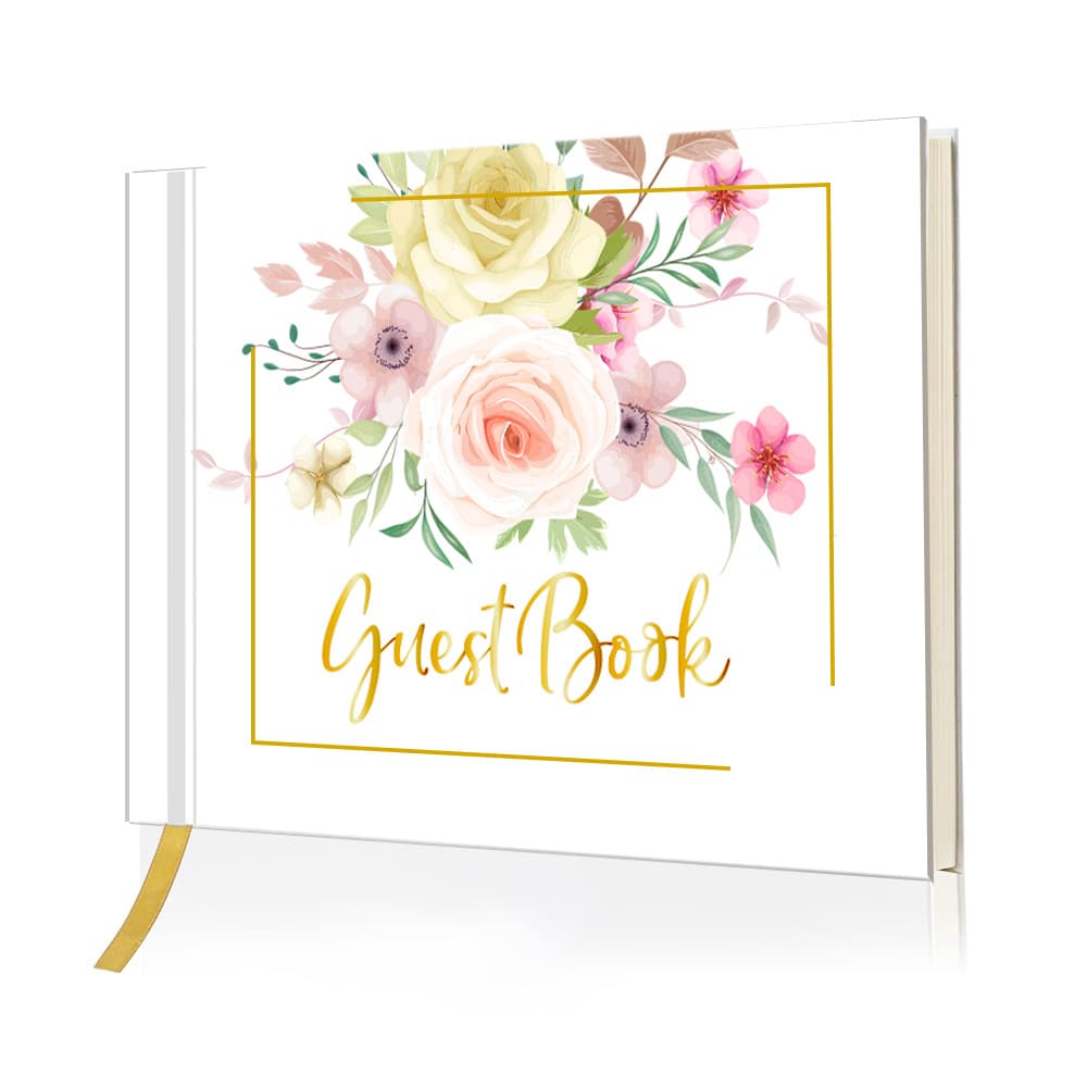 Amazon guest book European and American registration note guest sign-in wedding coil gold foil photo album guest book
