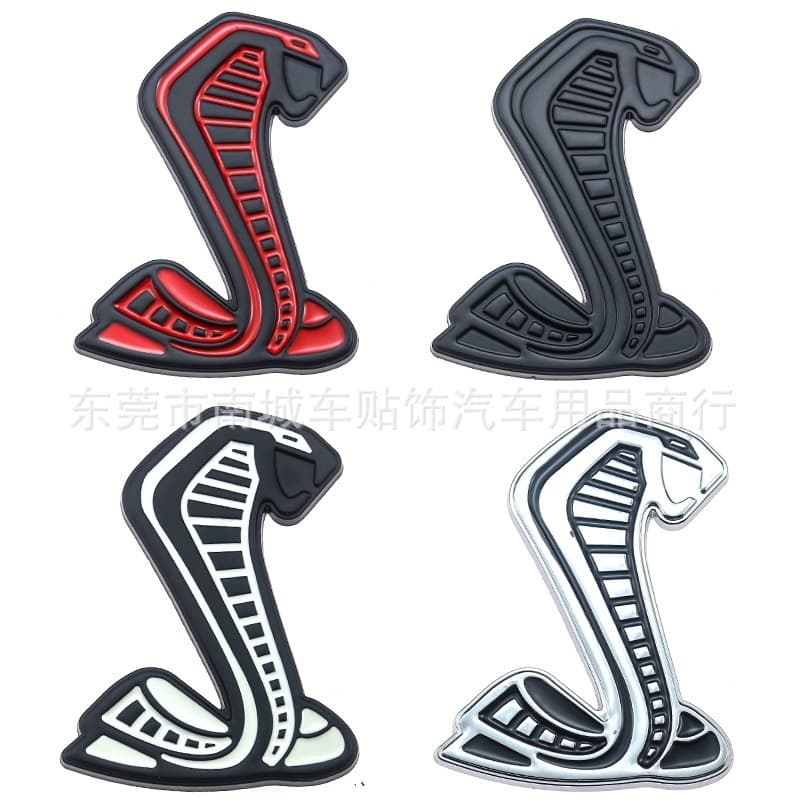 Metal Car Emblem for Ford Mustang GT500 Shelby Cobra GT Mondeo Automotive Badge
