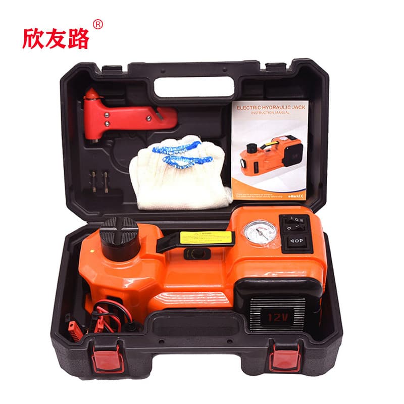 Xinyoulu Electric Hydraulic Jack 12V Portable Maintenance Tool 45CM for Cars