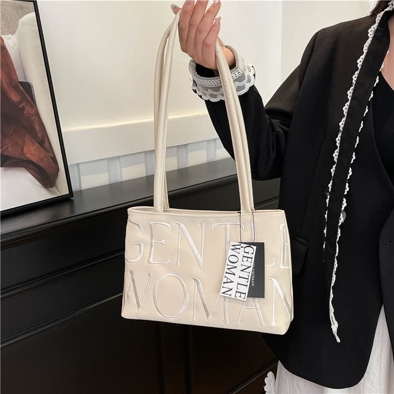 Thailand GentleWoman Ballet Bag 2025 New Embroidered Letters High-End Colorful Underarm Shoulder Bag