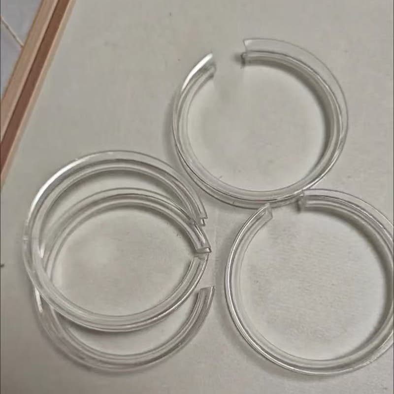 Transparent Plastic Bracelet Display Ring for Bodhi and Amber Bracelets, Acrylic Clear Ring