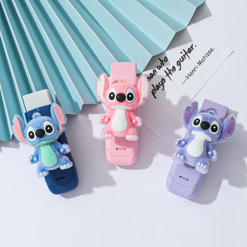 Cross-border hot-selling new product Stitch Eraser Cartoon Animation Doll Good-looking Children's Creative Learning Stationery