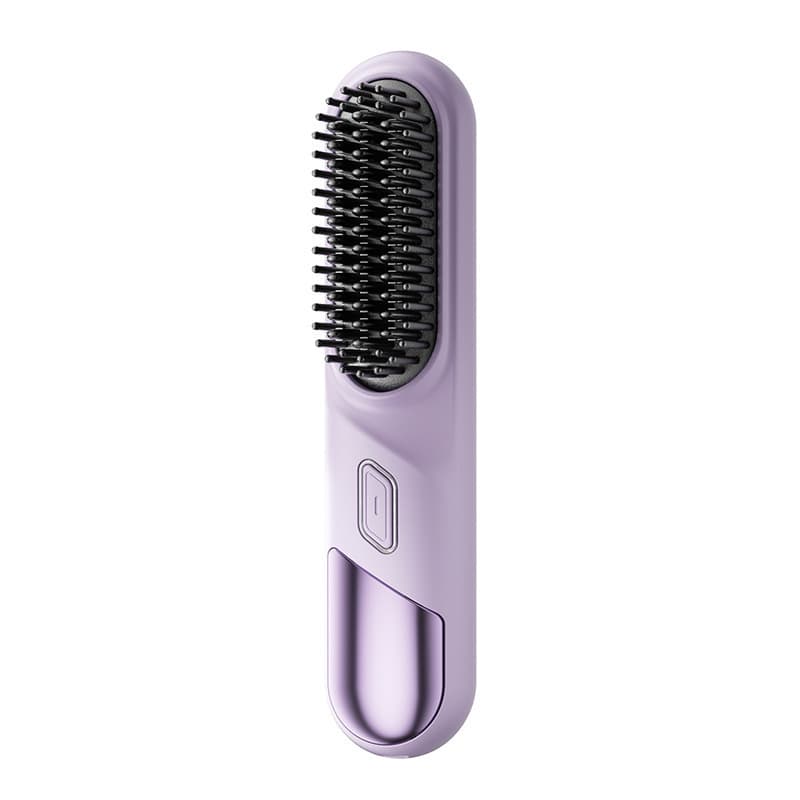 Cross-border Minhuang New Wireless Straightening Comb Mini Negative Ion Portable Hair Care High Crown Volumizing Curling Iron for Women, Rechargeable