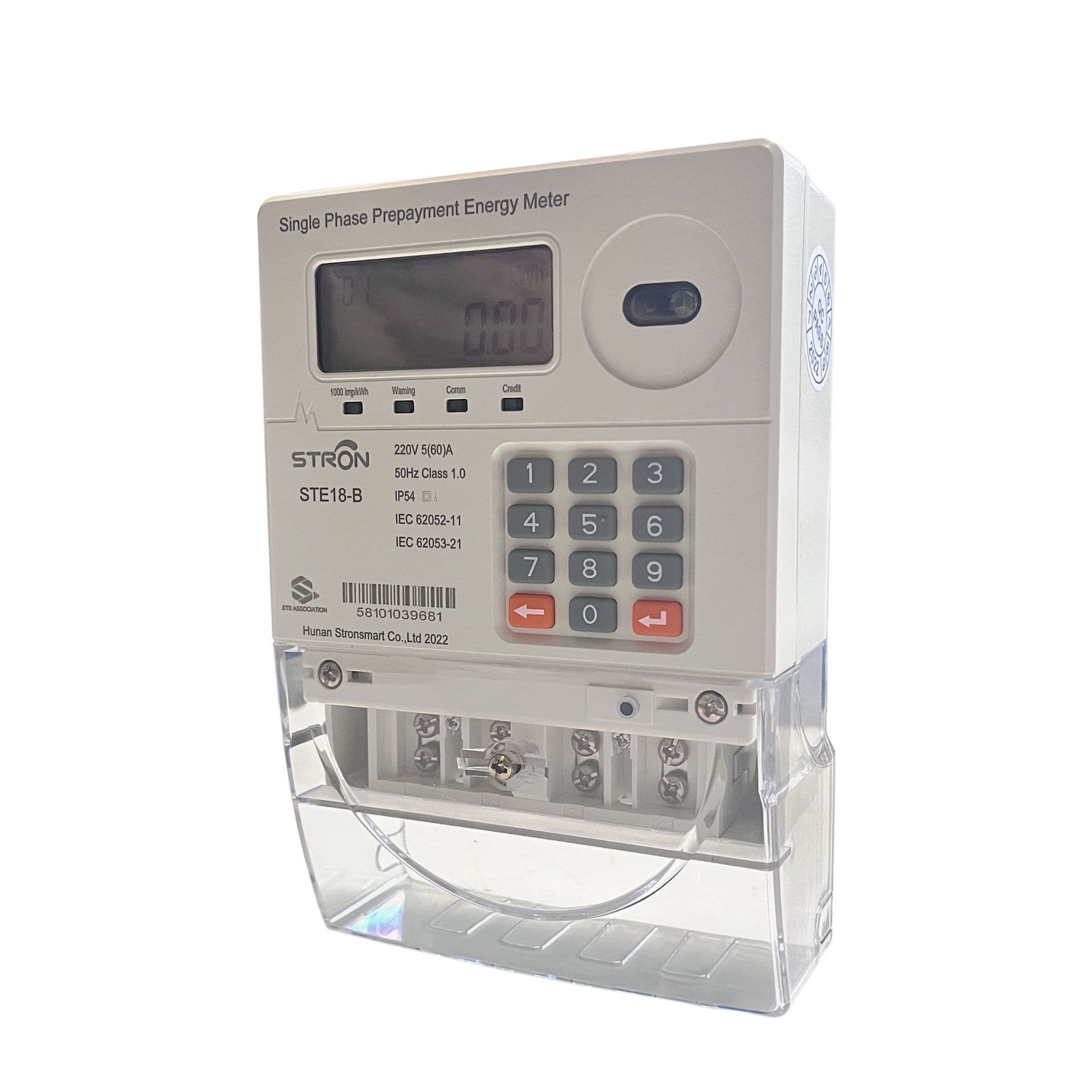 STE-18B Single Phase Keypad Electricity Meter