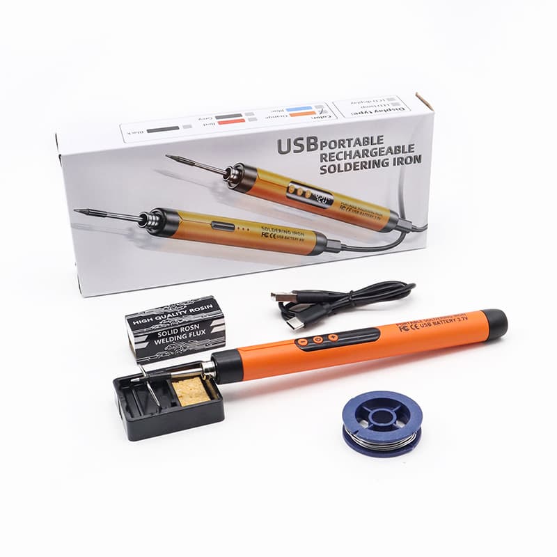New USB Digital Display Soldering Iron Kit, Portable Home Rechargeable 5V 8W Soldering Iron, 800mA Lithium Battery
