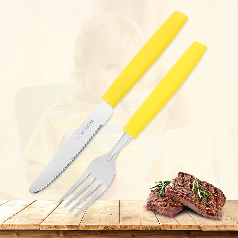 Manufacturer stainless steel portable tableware chopsticks spoon set fork portable tableware student tableware two-piece set