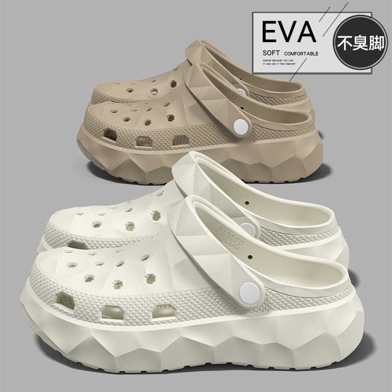Unisex Clog Sandals 2026 New Style Toe-Cover Slippers Non-Slip Beach Shoes Summer Outdoor Couple Casual Trend