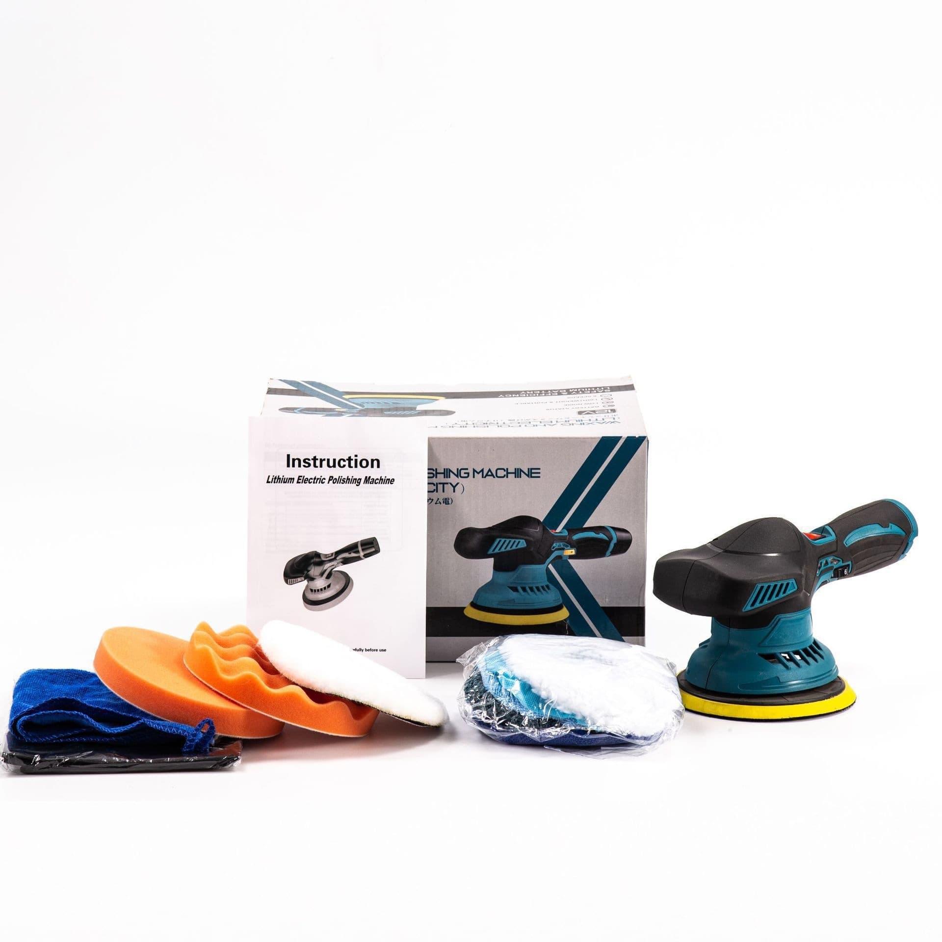 21V Lithium Battery Polisher for Cars, Cordless Handheld Charging Car Detailing Polishing Waxing Machine
