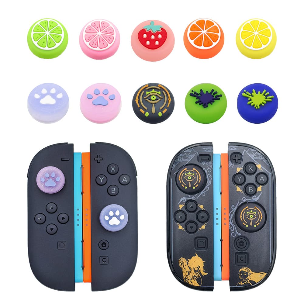 Glittery Joystick Caps for Nintendo Switch 2 Controllers, Silicone Protective Covers for Switch 2 Controllers
