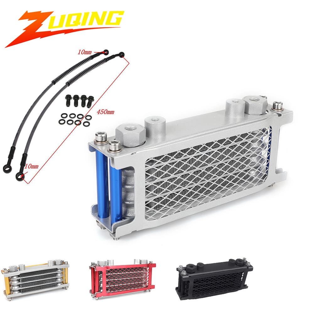 Off-road Motorcycle Modification Oil Cooler Monkey High-speed Radiator Four-color Oil Cooler Fuel Pipe Screw